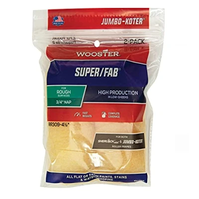 Image of Wooster Brush RR309 4.5 Jumbo Koter Super/Fab Roller Cover, Golden Yellow, 4 1/2 Inches