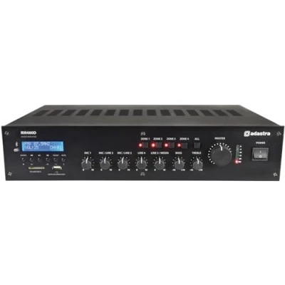 Image of Adastra RM480D 480w 100V Mixer Amplifier Bluetooth &amp; DAB+