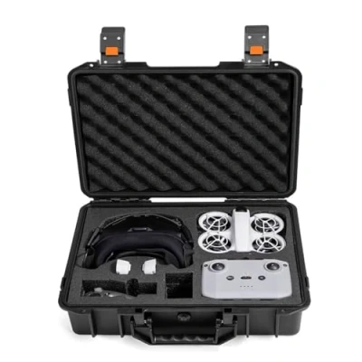 Image of DJYILUF Hardshell Carrying Case for DJI Neo, Waterproof Portable Compact Mavic Flying Glasses N3, Storage Drone Accessories, black, Product size: 40*32.5*12.5cm, AS SHOW