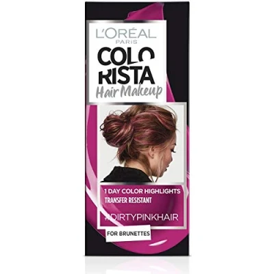 Image of L&#039;OREAL Coloration Temporaire COLORISTA HAIR MAKEUP #dirtypinkhair