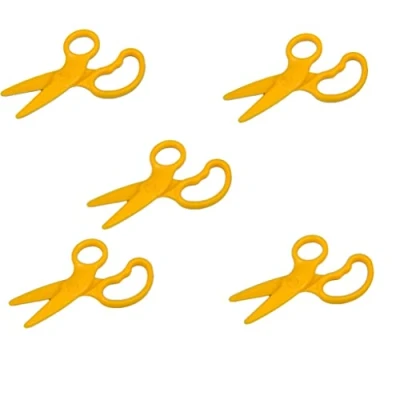 Image of Plastic Dough Scissors Straight Cut Pack of 5
