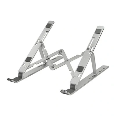 Image of LogiLink AA0134 Notebook Stand, Foldable, Suitable for 10 16 Inch Laptops and Tablets, Silver