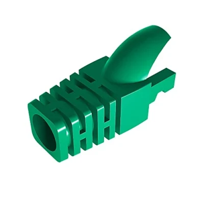 Image of VIVOCH 50 Pcs Cat5 Cat5E Cat6 Strain Relief Boot, RJ45 Plug Connector Cover Modular Network Cap Cable Boots, Green