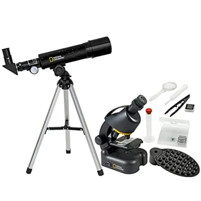 Image of National Geographic telescope + microscope compact with smartphone holder