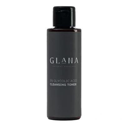 Image of Glana Natural Skincare 5% Glycolic Acid Cleansing Toner with Rose Water, Aloe Vera and Lavender Water. 125ml