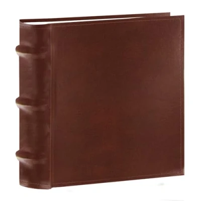 Image of Pioneer CLB 146 Bonded Leather Photo Album, 100 Pockets Hold 4&quot;x6&quot;, Brown