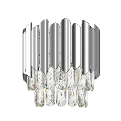 Image of Grenada 1 Light Wall Lamp Chrome Crystal