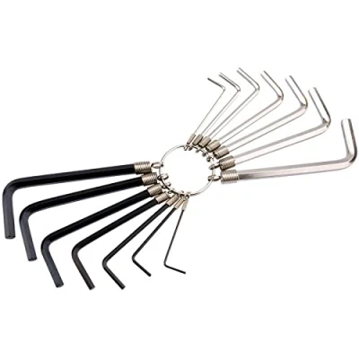 Image of 14 Pieces New Imperial Wrench Set Allen Alan Hex Hexagon Key with Ring (14 Set)