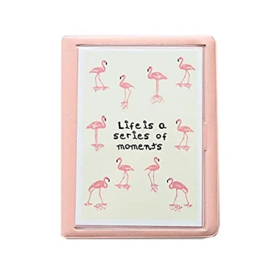 Image of JXE Flamingo Photo Book Album For Fujifilm Instax Wide 300/210 Instant Films 5 inch (32 Pockets) Pink