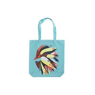 Image of Maxwell &amp; Williams Pete Cromer Large Tote Bag, Echidna Print, 100% Cotton, 42 x 41 cm