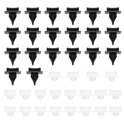 Image of ECSiNG 40Pcs Front Windscreen Side Trim Clips A Pillar Moulding Compatible with Ford Transit V184 Models, OEM 4069906 4069907