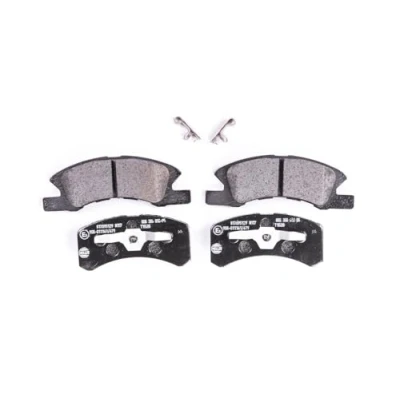 Image of 4605A272, 4605A592, 4605B005, 4605B006, 4605B281 Brake pad set HELLA 8DB 355 012 051 with acoustic wear warning accessories