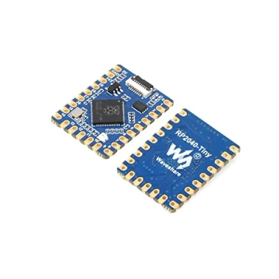 Image of Waveshare RP2040 Development Board Based on Raspberry Pi Microcontroller Chip Dual Core Arm Processor, 20xmulti function GPIO Pins, Support C/C++, MicroPython, Arduino, 23.5 * 18 2.1 mm