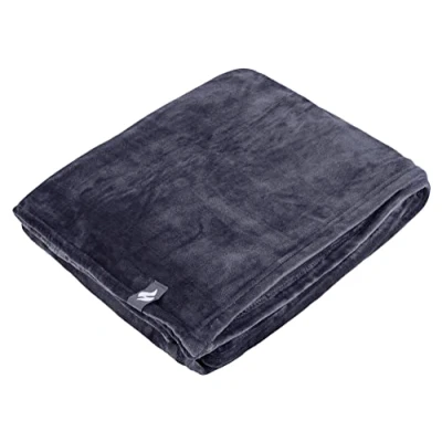 Image of HEAT HOLDERS Extra Warm Fleece Blanket Throw Winter Soft &amp; Luxury Plush Fluffy Giant for Sofa 270cm X 240cm (Antique Silver, Super King)