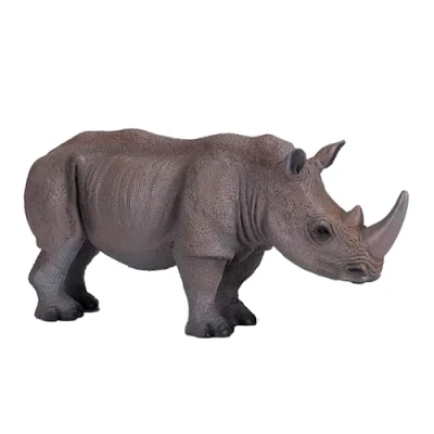 Image of MOJO White Rhinoceros Wildlife Animal Model Toy Figure