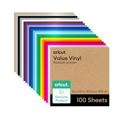 Image of Value Vinyl Matte, Rainbow Sampler 12x12 in (100)