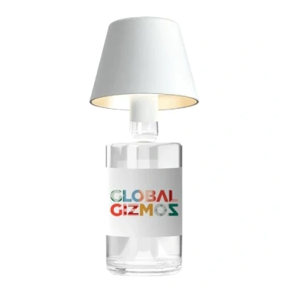 Image of Global Gizmos 66319 LED Bottle Lamp Shade/Wireless Lamp/Touch Activated/for Wine Bottles, Beer Bottles &amp; More