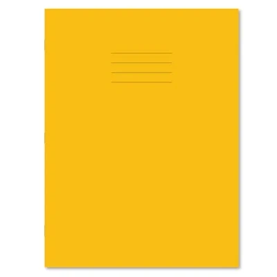 Image of Hamelin A4+ Exercise Books 12mm Ruled &amp; Margin/Plain Alternate 48 page 45 pack in Yellow