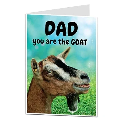 Image of Funny Birthday Card For Dad Daddy Humorous Design From Son Or Daughter Perfect 40th 50th 60th 70th Also Father&#039;s Day