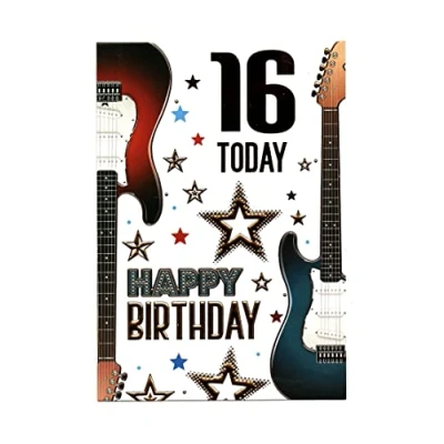 Image of Birthday Card for Sixteen (16) Year Old Boy Free Post (UK)