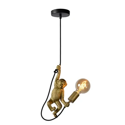 Image of Lucide Extravaganza Chimp Pendant Light 18 cm 1xE27 Black