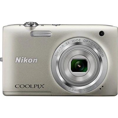 Image of Nikon Coolpix S2800 Digital Camera Compact 20.1 MP 720P 5x Optical Zoom Silver (Renewed)