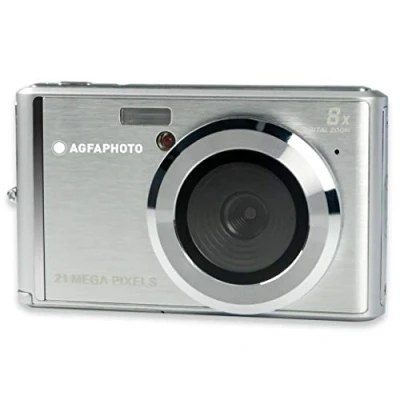 Image of AGFA Photo Compact Digital Camera with 21 Megapixel CMOS Sensor, 8x Zoom and LCD Display Silver