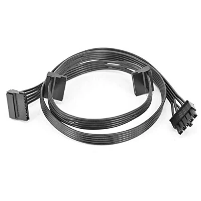 Image of Gintai Modular SATA Power Supply Cable Replacement for Cooler Master G750M G650M G550M 5 Pin to 3