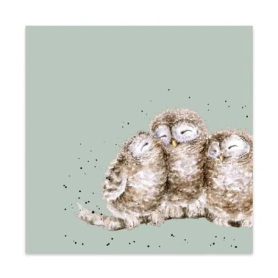 Image of Wrendale Designs Pack Of 20 &#039;Owl Together&#039; Lunch Napkin