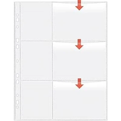 Image of VELOFLEX 5347200 Photo Sleeves DIN A4, Pockets, Collector&#039;s Sleeves, for Size 9 x 13 cm Landscape, Pack of 5