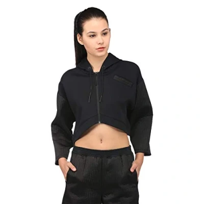 Image of Puma Quilted Fz Hoody Black S