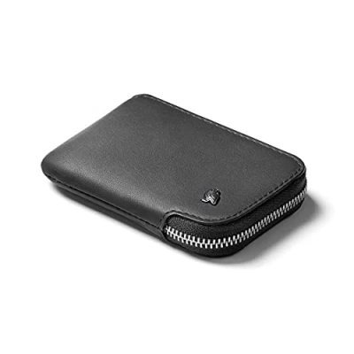 Image of Bellroy Leather Card Pocket Wallet (Max. 15 Cards and Bills) CharcoalCobalt