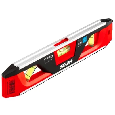 Image of SOLA TPRO Torpedo Level, 9 Inch, Magnetic, Black/Red