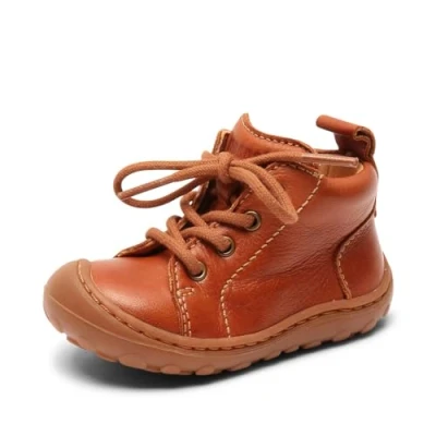 Image of Bisgaard Unisex Babies Gerle Lace Low Top Sneakers, Brown (Cognac 66), 6 UK