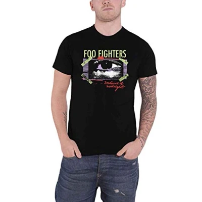 Image of Foo Fighters T Shirt Medicine at Midnight Photo Band Logo Official Mens Black XL
