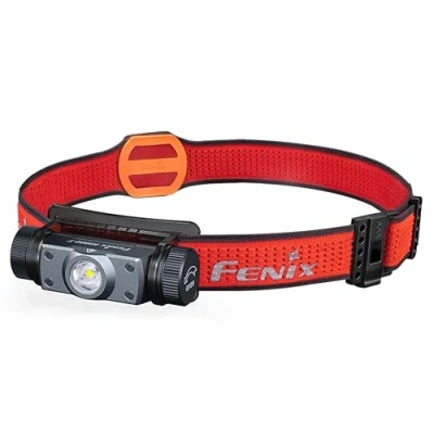 Image of fenix HM62 T Black, Lightweight Trail Running, Outdoor, Work and Professional Head Torch 1200 Lumens 150m 280 Hrs Max Sport Headband 3400 mAh Rechargeable Battery Red Light Mode IP68