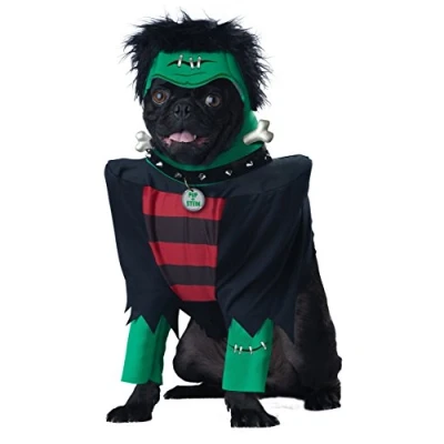 Image of California Costumes Franken Pup Dog Costume, Medium Lime