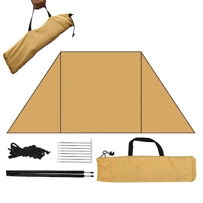 Image of Camping Table Windscreen Windshield Windbreaker Beach Wind Blocker Windproof Foldable Grill for Outdoor Weather