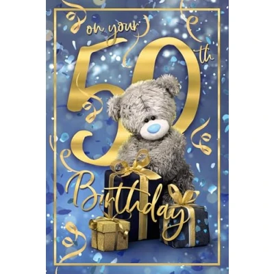 Image of Me To You Tatty Teddy 3D 50th Birthday Card Official Collection