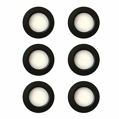 Image of MARVIX Black LED Spot Lights 12V 24V Dimmable Recessed Downlights For Motorhome, Caravan, Campervan and Boat Lighting (Cool White, 6000K) Pack of 6