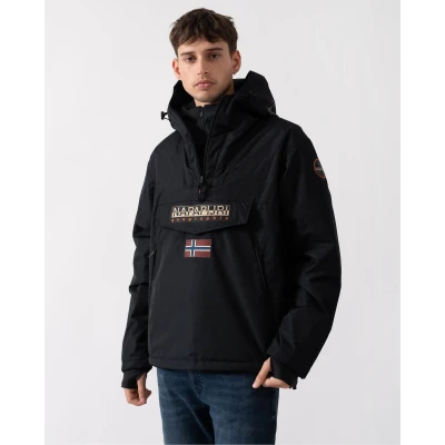 Image of Napapijri Rainforest Next Mens Jacket Black Size Small
