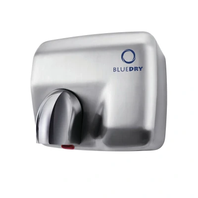 Image of BLUEDRY Blue Storm Electric Automatic Rotating Nozzle Hand Dryer (Brushed Stainless Steel)