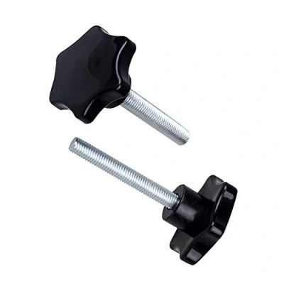 Image of Yudesun Star Head Knob Tightening Screws M10 M12 4Pcs Plum Hex Shaped Plastic Clamping Handle Male Thread Thumb Screw