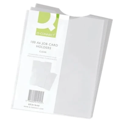 Image of Q Connect Card Holder Polypropylene A6 (Pack of 100) KF01949