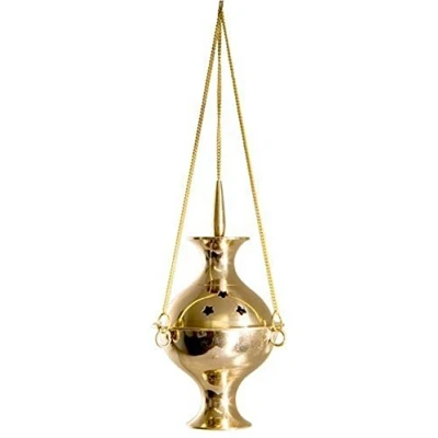 Image of 15cm Brass Hanging Censer/Charcoal Incense Burner