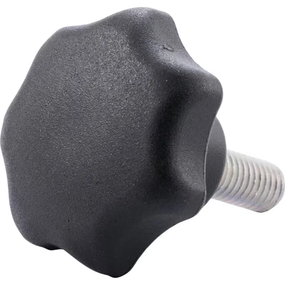 Image of Ganter Standard Elements Star Grip Screws Pack of 20 Matte black, GN 6336.4 ST 40 M8