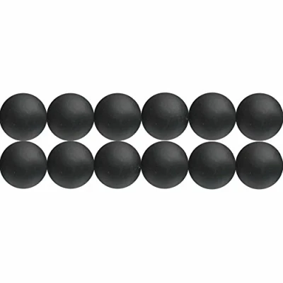 Image of SKYBEADS Natural Black Agate Matte Semi Precious Stone 4mm Beads for Jewellery Making One Strand 15 Inch Apx 90 Pcs