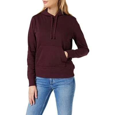 Image of Amazon Essentials Women&#039;s Fleece Pullover Hoodie (Available in Plus Size), Burgundy, XL