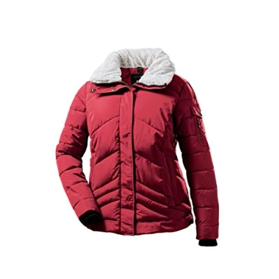 Image of STOY Women&#039;s WMN Quilted JCKT A Jacket in Down Look, Dark Red, 50