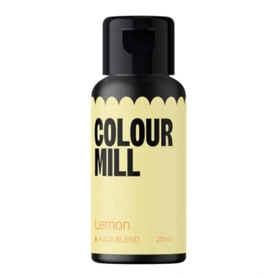 Image of Colour Mill Aqua Blend Food Colouring Liquid Lemon Edible Paint for Royal Icing, Macarons, Meringue, Fondant, Jellies, Beverages and More 20 ml